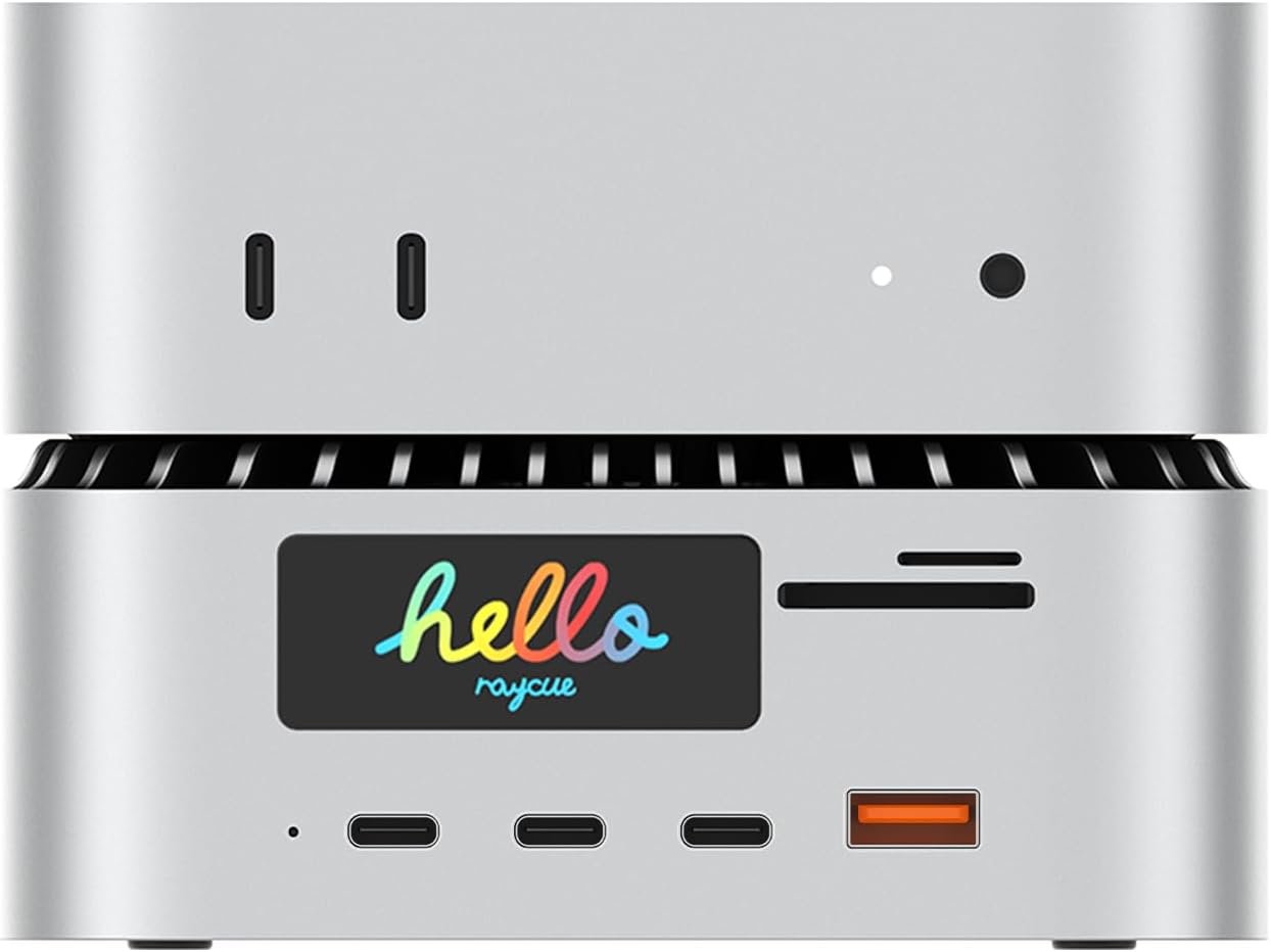 RayCue All-in-One Charger Dock for Mac mini M4